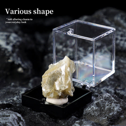 Micro Mineral Box Raw Crystal GemstoneCollection Box