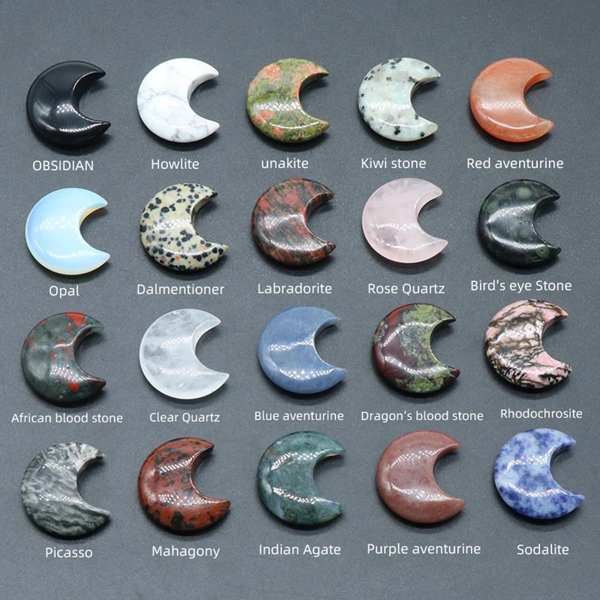 Crystal Mini Moon Ornament