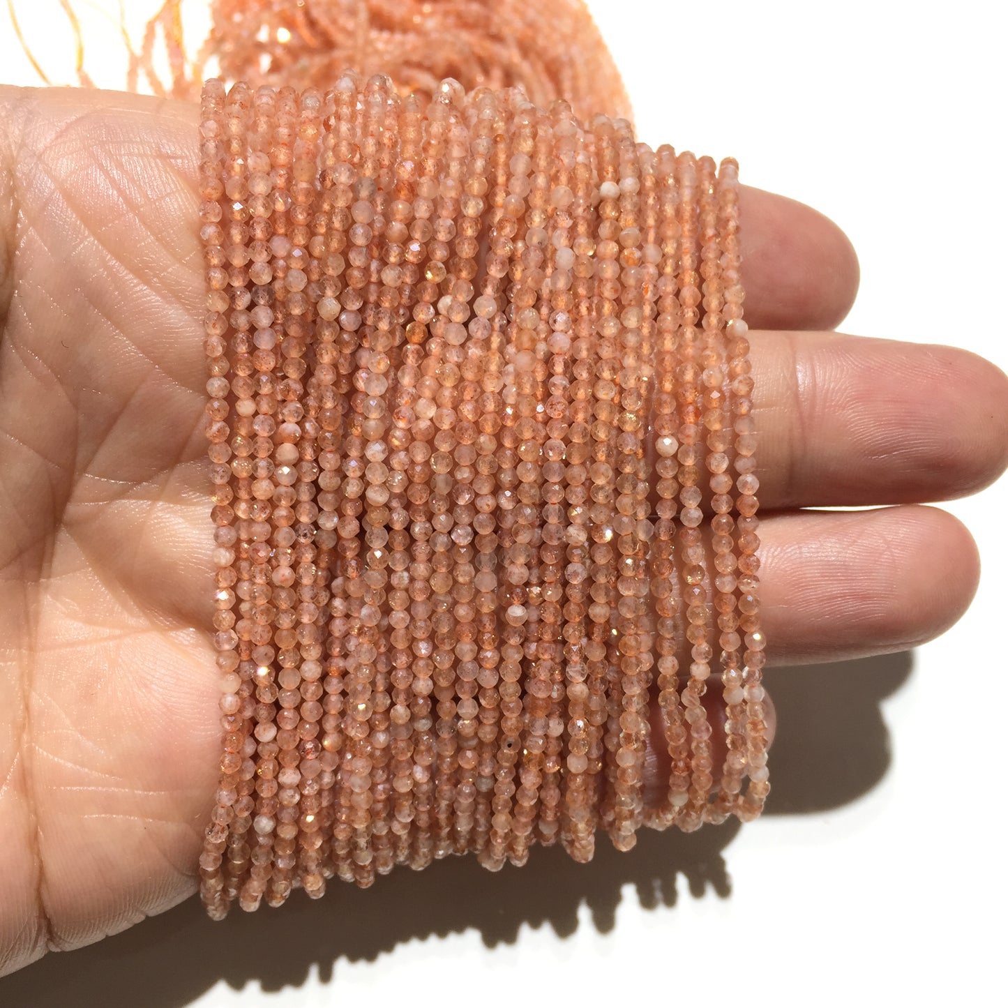 Natural Sunstone Small Size Loose Beads