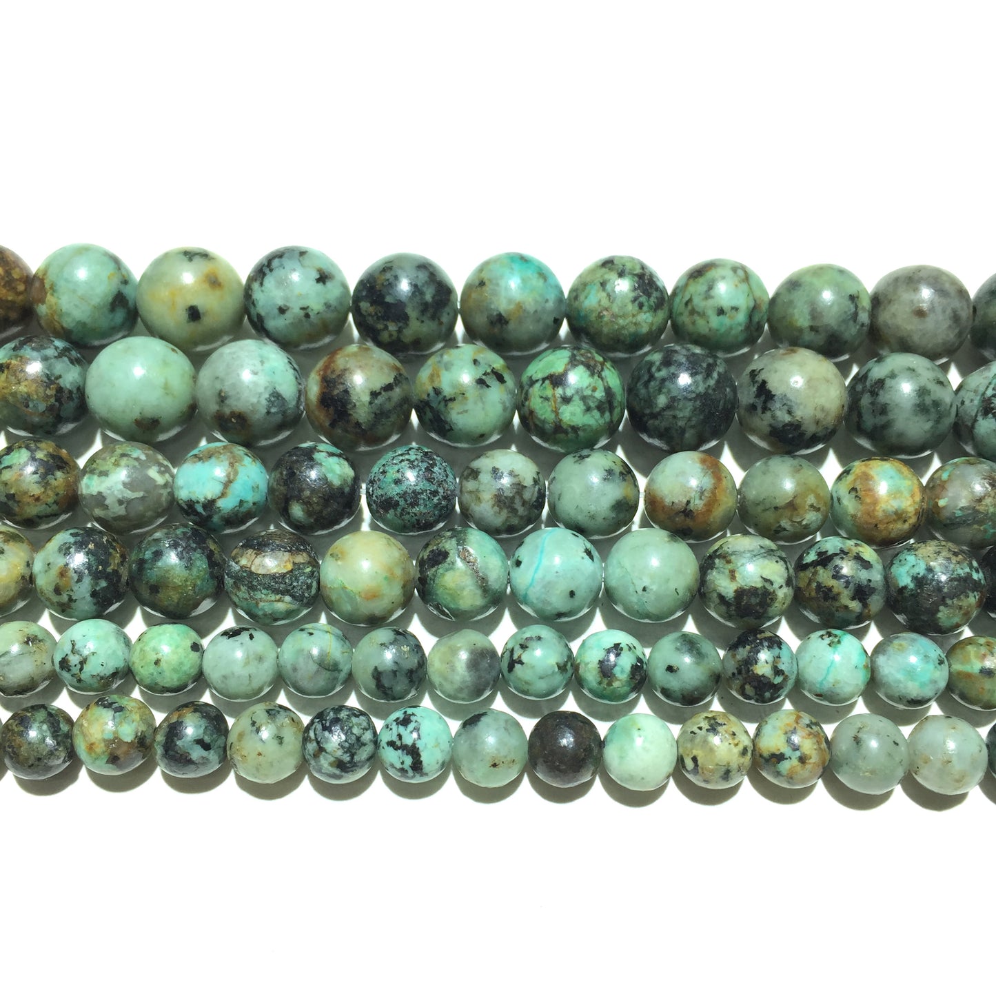 Natural African Turquoise Round Loose Bead