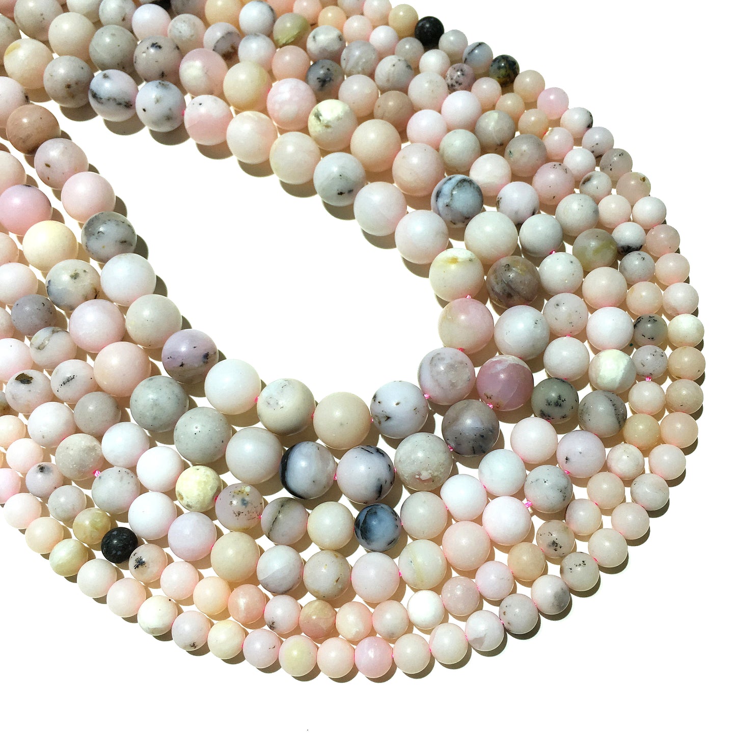 Natural Peruvian Pink Opal Beads