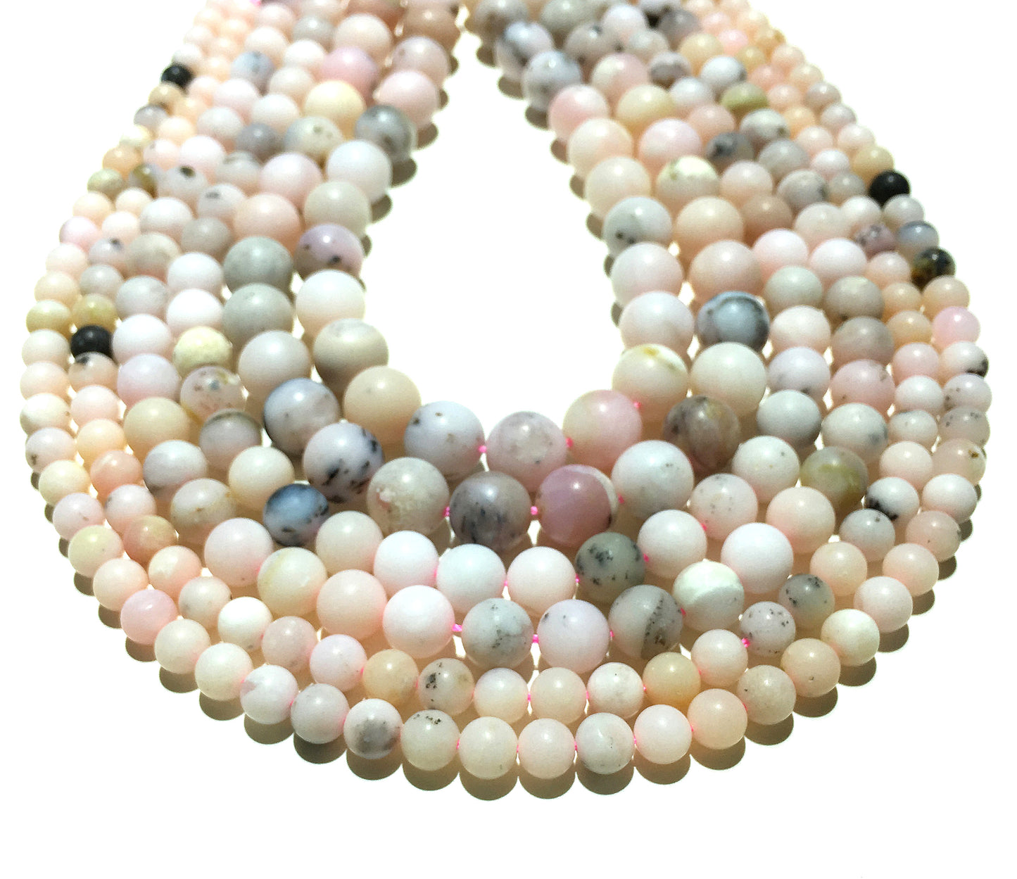 Natural Peruvian Pink Opal Beads