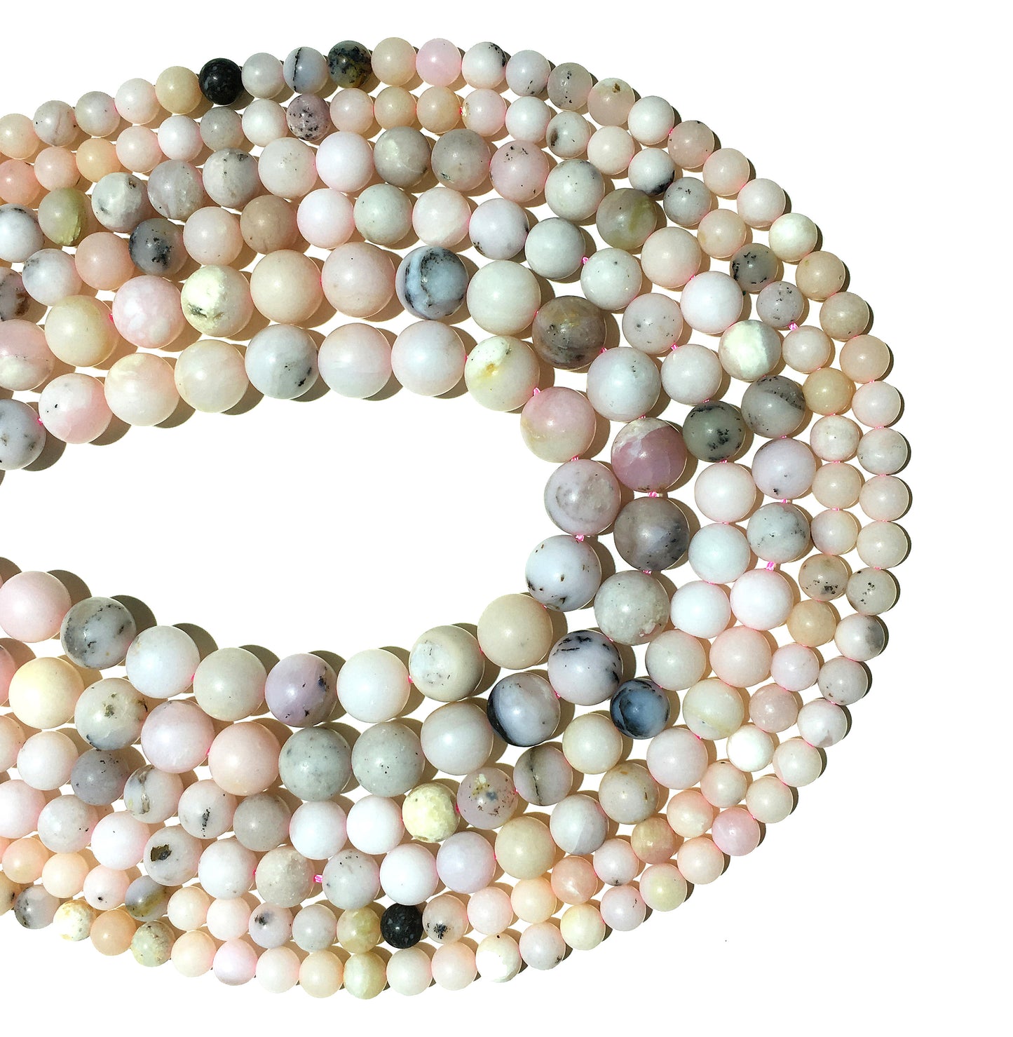 Natural Peruvian Pink Opal Beads