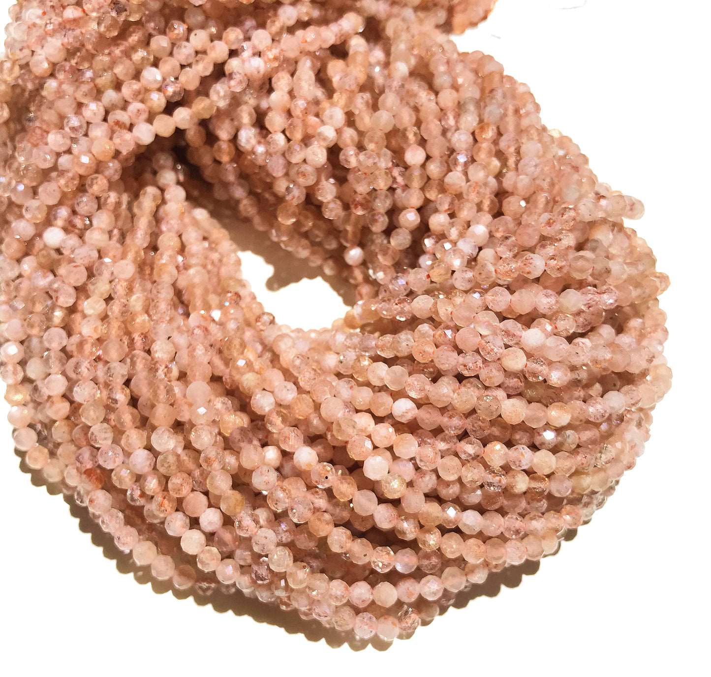 Natural Sunstone Small Size Loose Beads