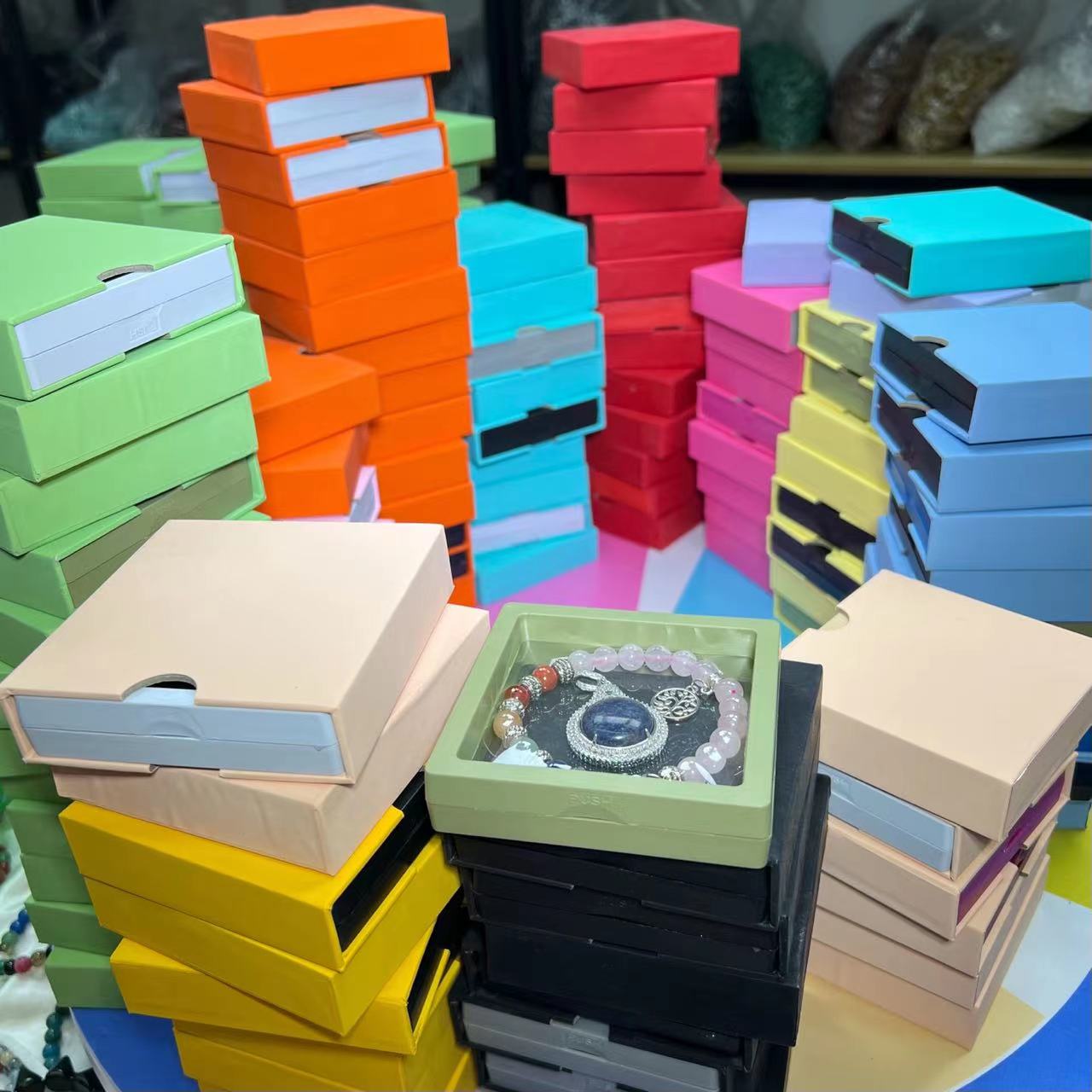 1$ Get 1 PCS High Grade Crystal Bracelet With Box-Clearance Sale