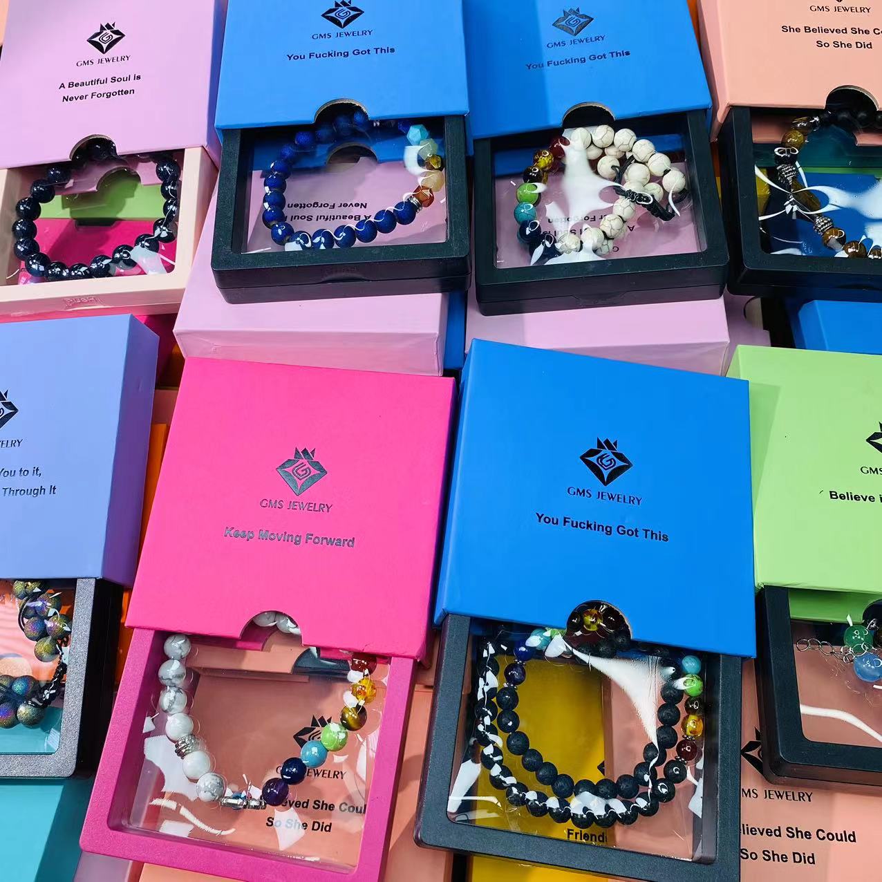 1$ Get 1 PCS High Grade Crystal Bracelet With Box-Clearance Sale