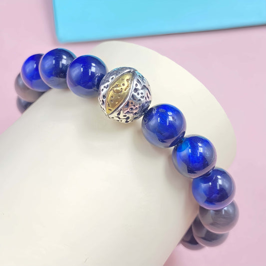 Silver Evil Eye Crystal Bracelet for Strenght and Power