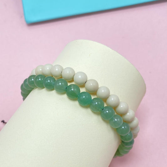 Natural Aventurine to Improve Body and Health Briaded Rope Crystal Bracelet