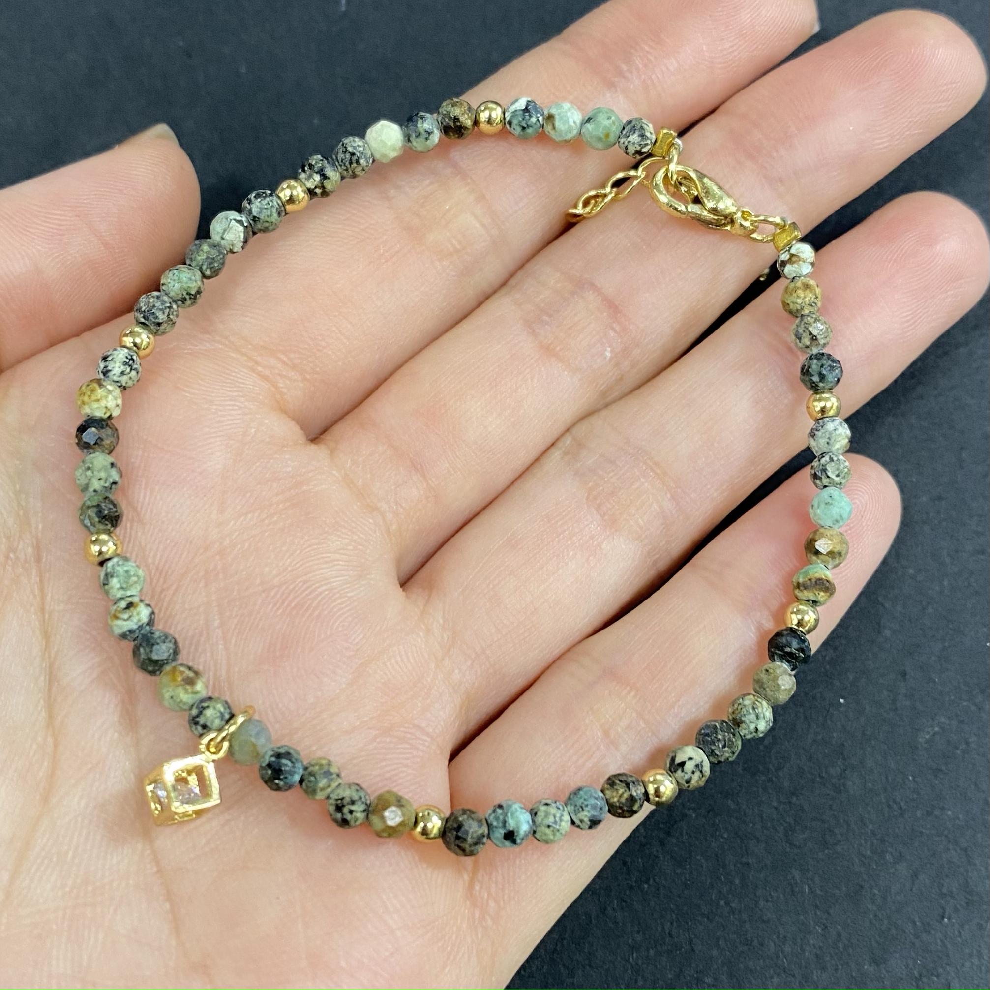 African Turqouise to Improve Body and Health Crystal Bracelet