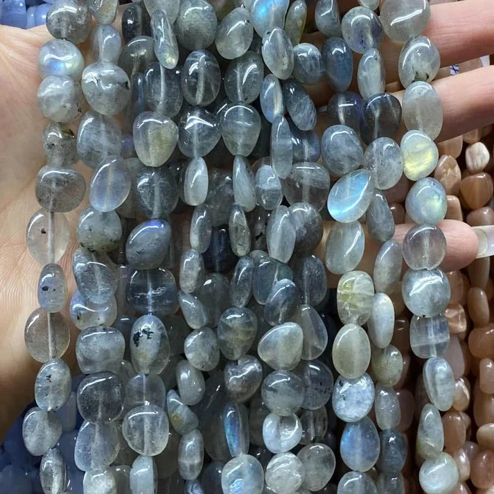 Nugget Shape Labradorite Beads