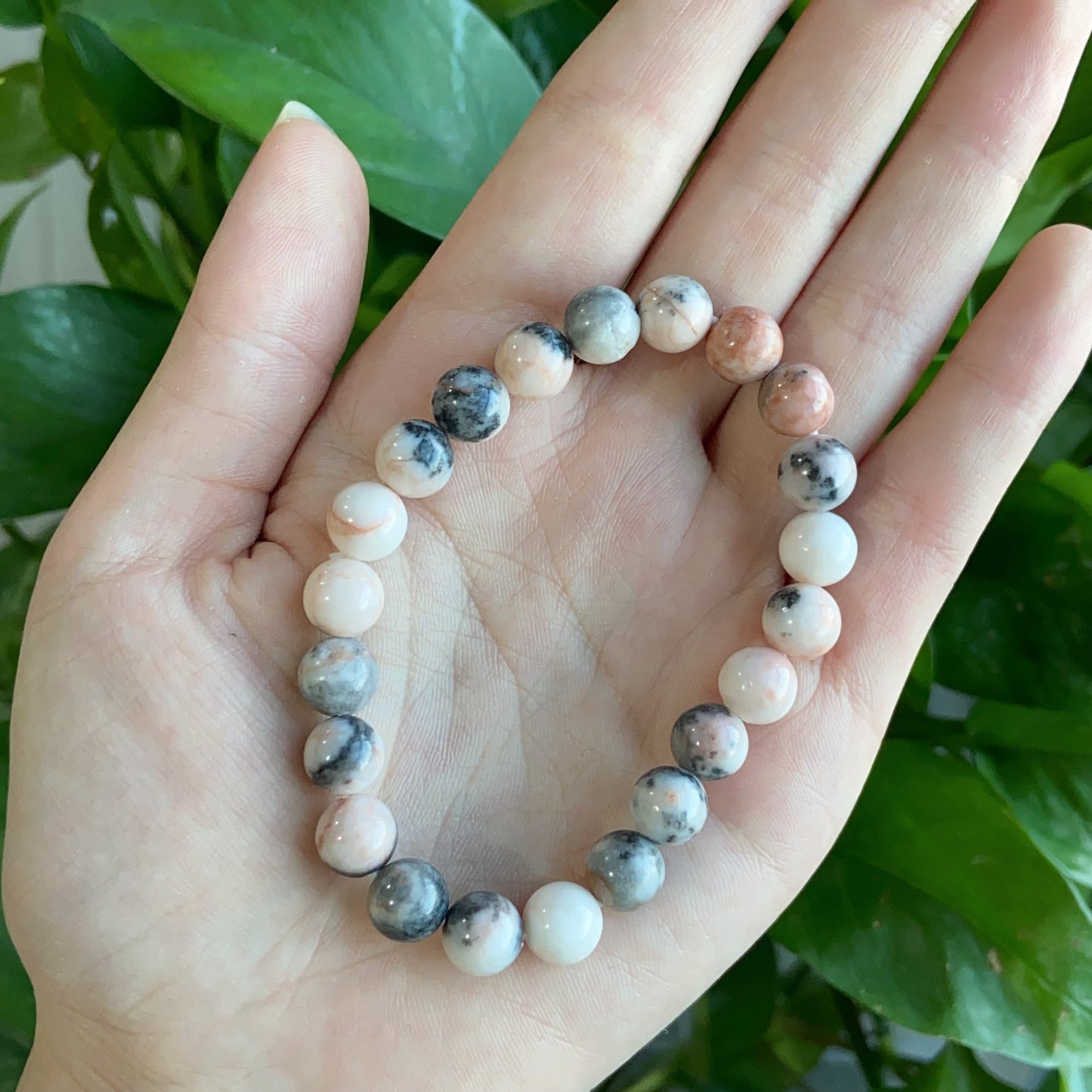 Pink Zebra Jasper Bracelet $9.99/3PCS