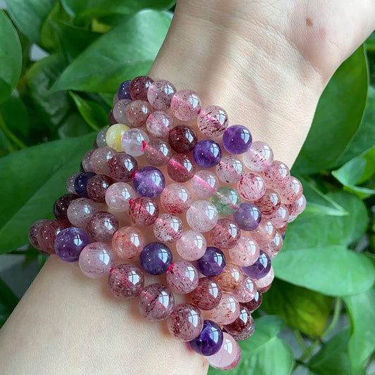 Mix Strawberry Quartz Bracelet $39.99/PCS