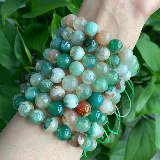 Green Flower Agate Bracelet $14.99/PC