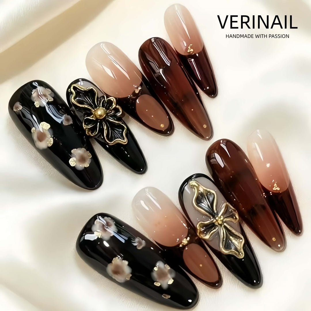#1 Handmade Press On Nails Gothic nails/Smudged nails/Custom nails