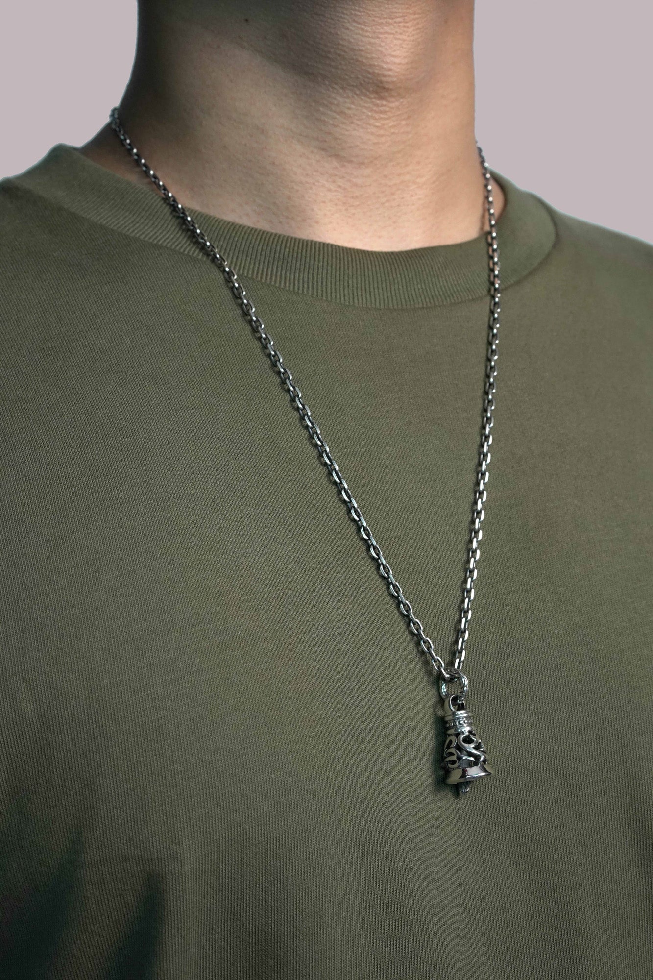 Bell Pendant Retro 925 Sterling Silver