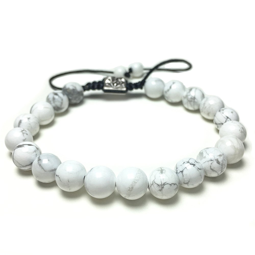 Howlite Natural Gemstone Balance Energy Handmade Bracelet