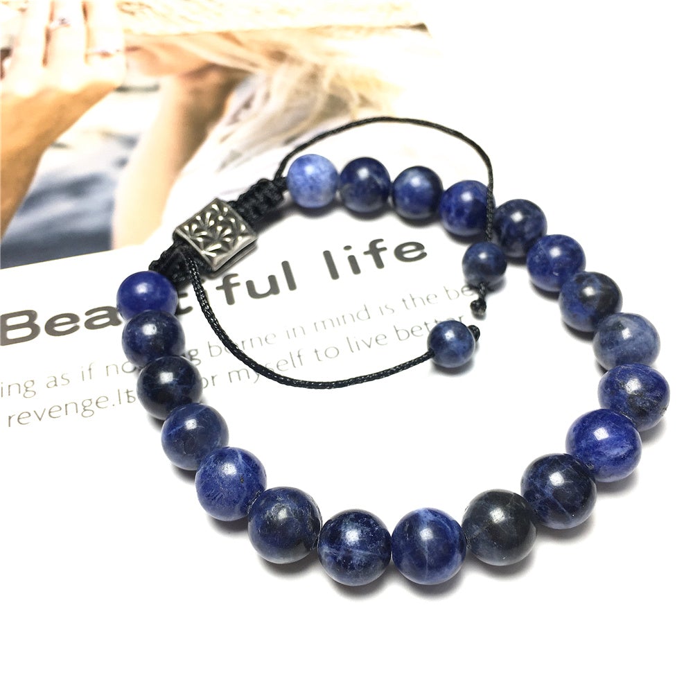 Sodalite Natural Gemstone Balance Energy Handmade Bracelet