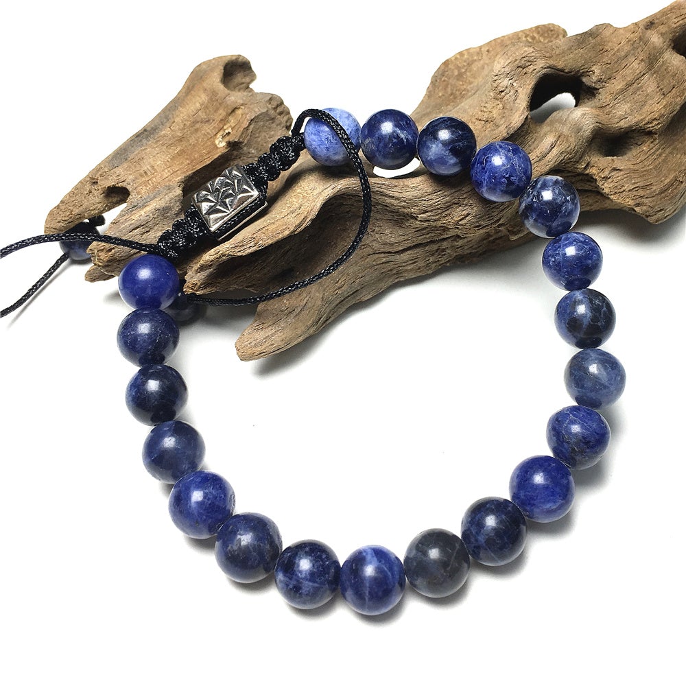 Sodalite Natural Gemstone Balance Energy Handmade Bracelet