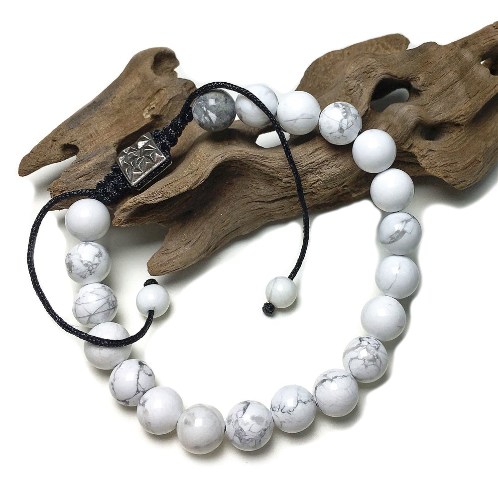 Howlite Natural Gemstone Balance Energy Handmade Bracelet