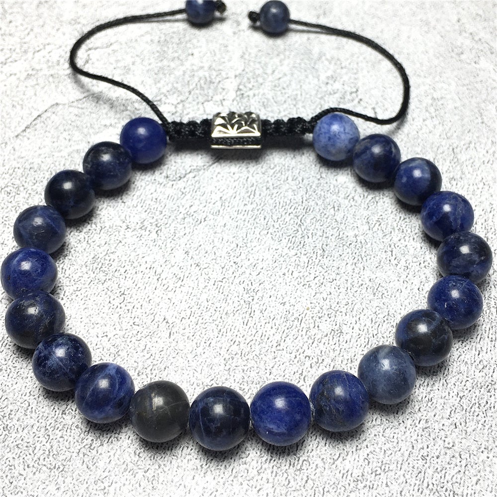 Sodalite Natural Gemstone Balance Energy Handmade Bracelet