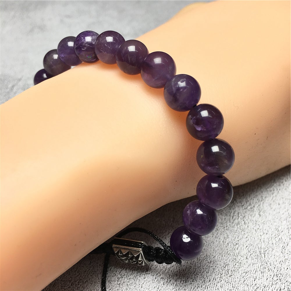 Amethyst Natural Gemstone Balance Energy Handmade Bracelet