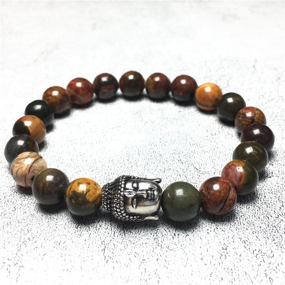 Picasso Beaded Bracelets for Men Women Power Gemstone Unisex Adjustable Bracelets