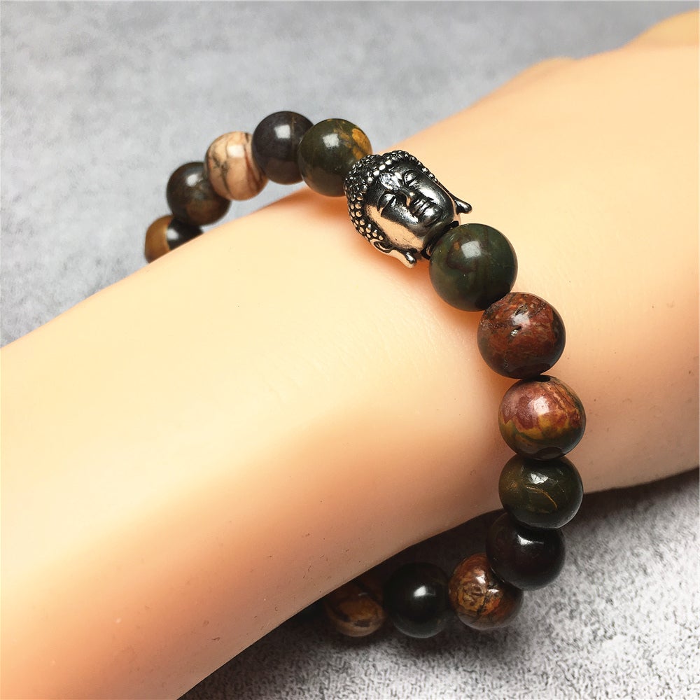 Picasso Beaded Bracelets for Men Women Power Gemstone Unisex Adjustable Bracelets