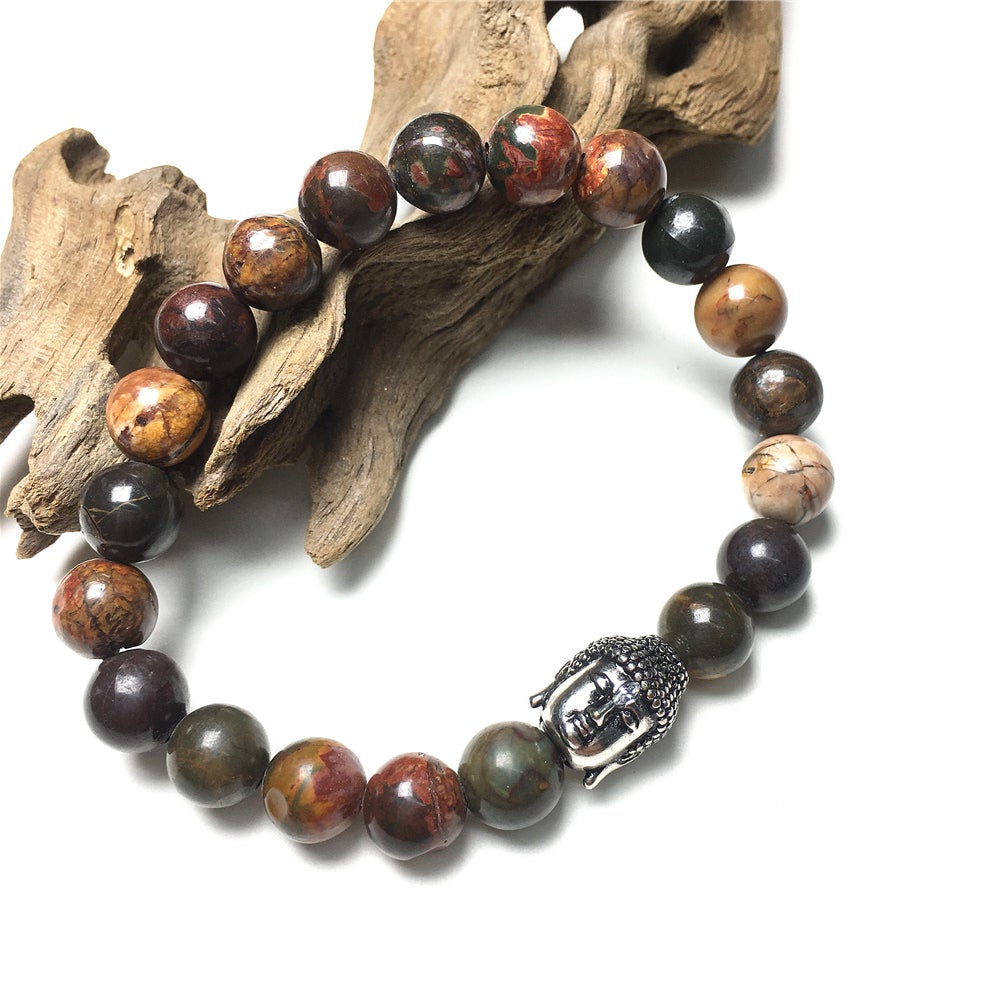 Picasso Beaded Bracelets for Men Women Power Gemstone Unisex Adjustable Bracelets