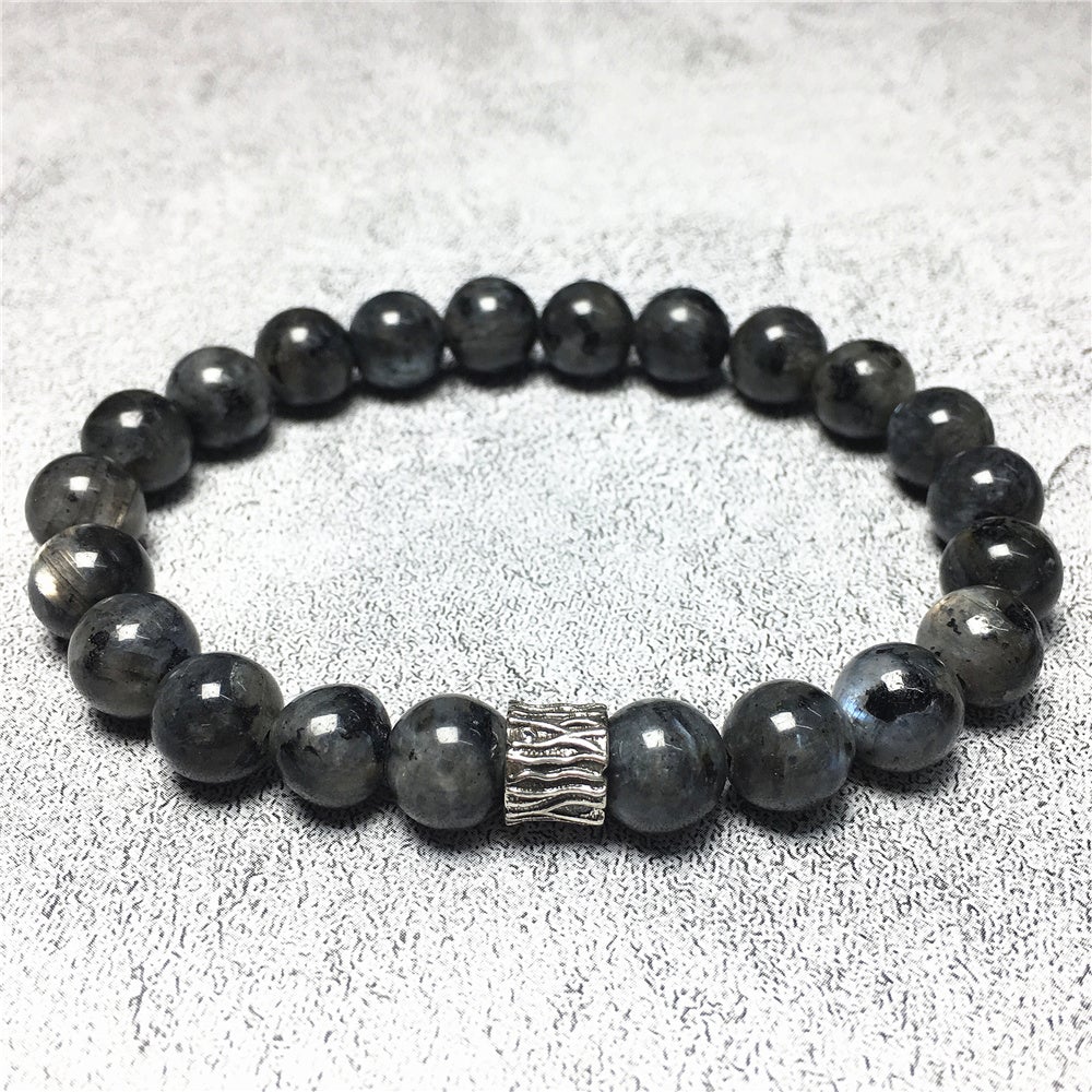 Labradorite Gemstone Beaded Adjustable Handmade Bracelet