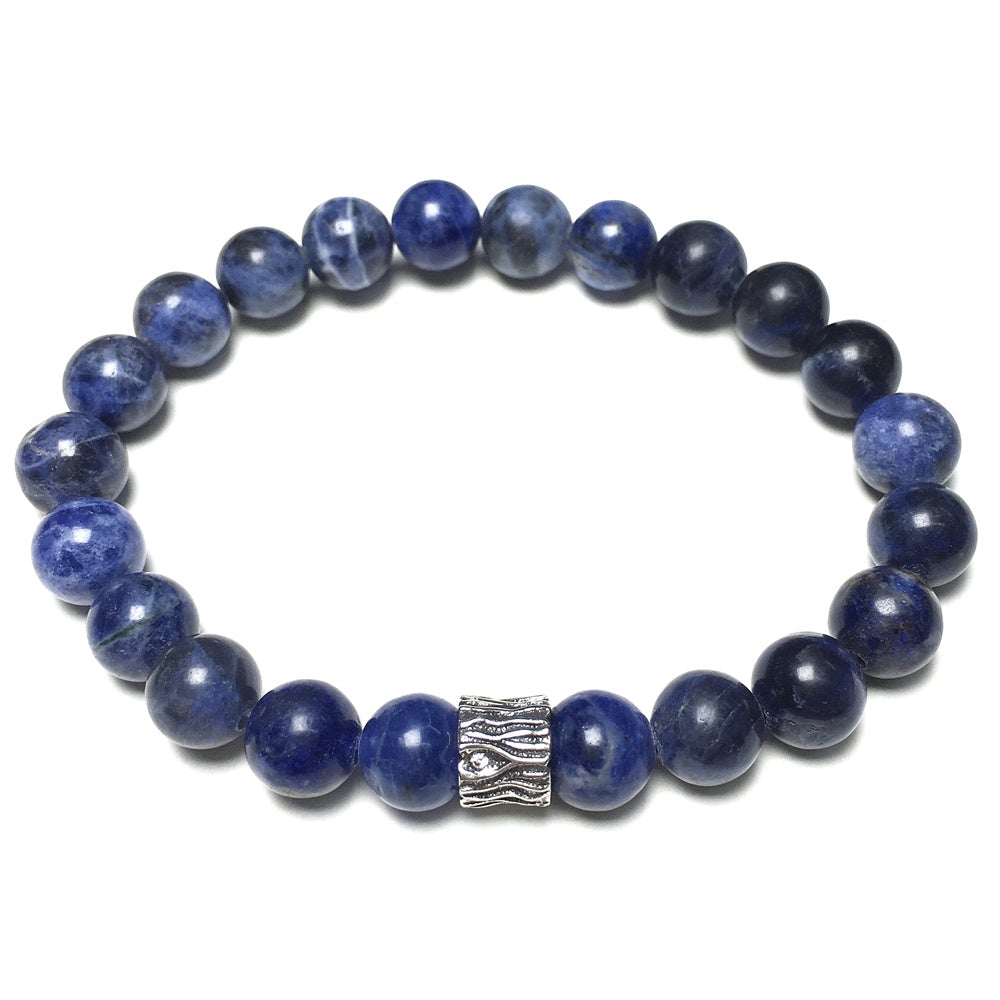 Sodalite Gemstone Beaded Adjustable Handmade Bracelet