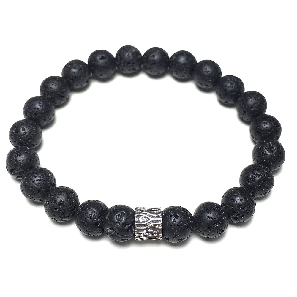 Lava Gemstone Beaded Adjustable Handmade Bracelet