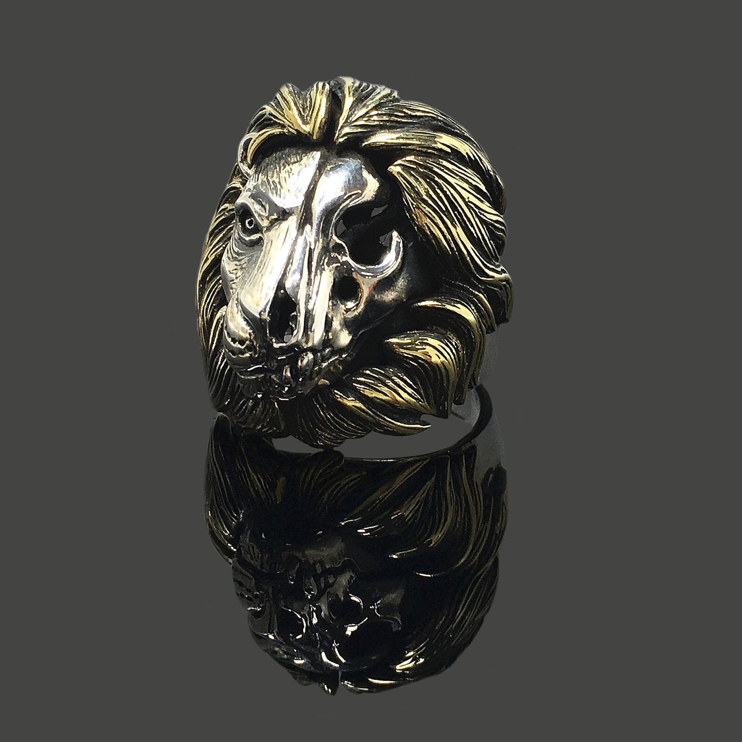 Retro Lion Head 925 Sterling Silver Ring Jewelry