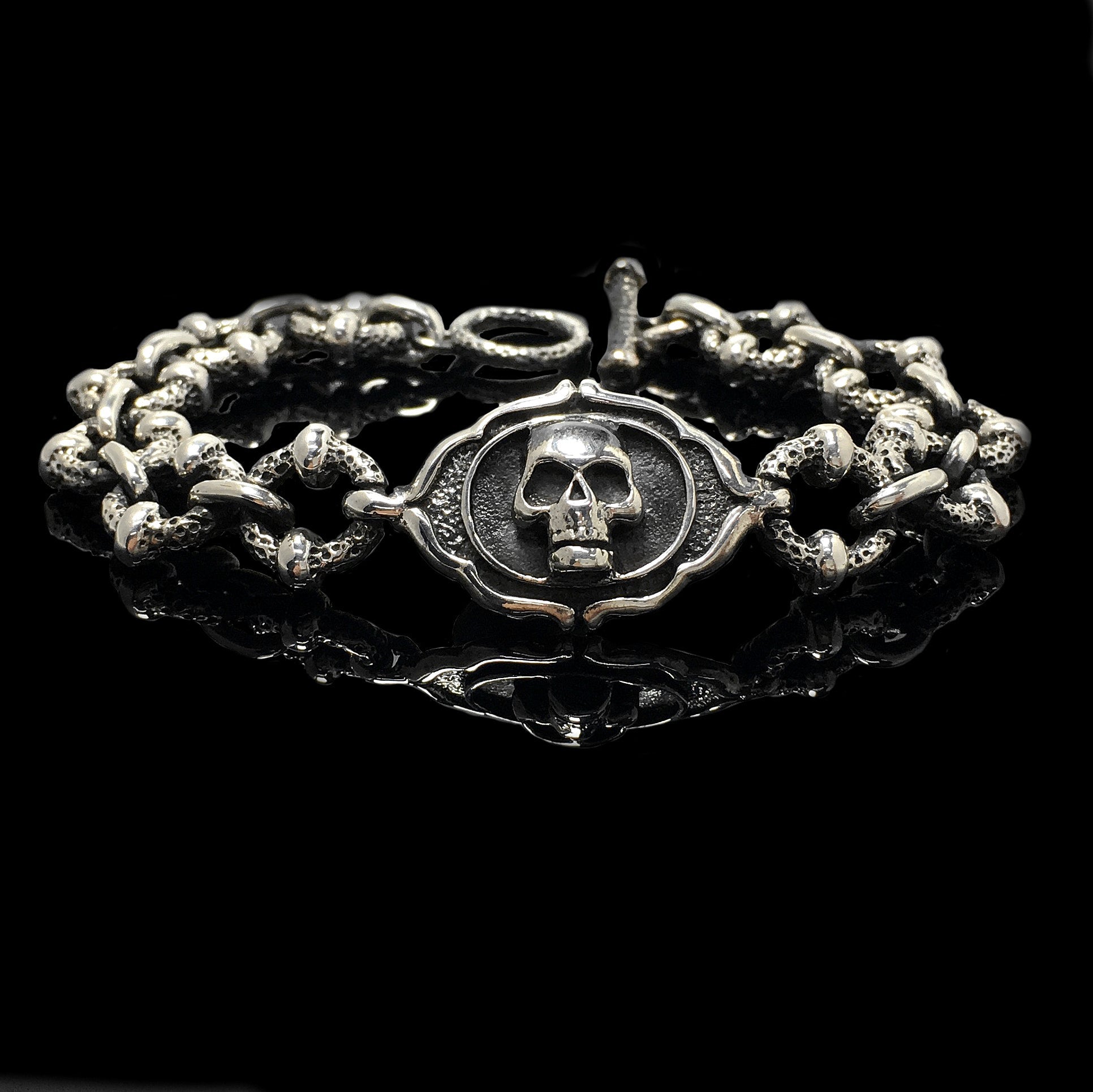 Retro Sterling Silver Chain Bracelet