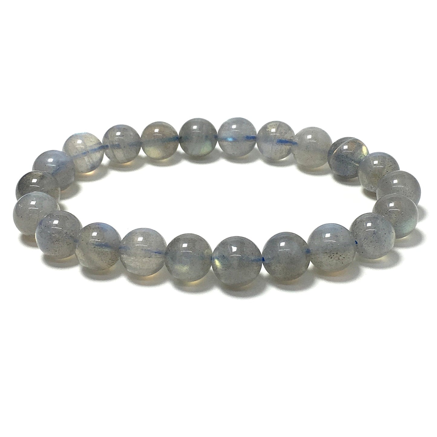 Labradorite Natural Gemstone Crystal Healing Stretch Beads Bracelet