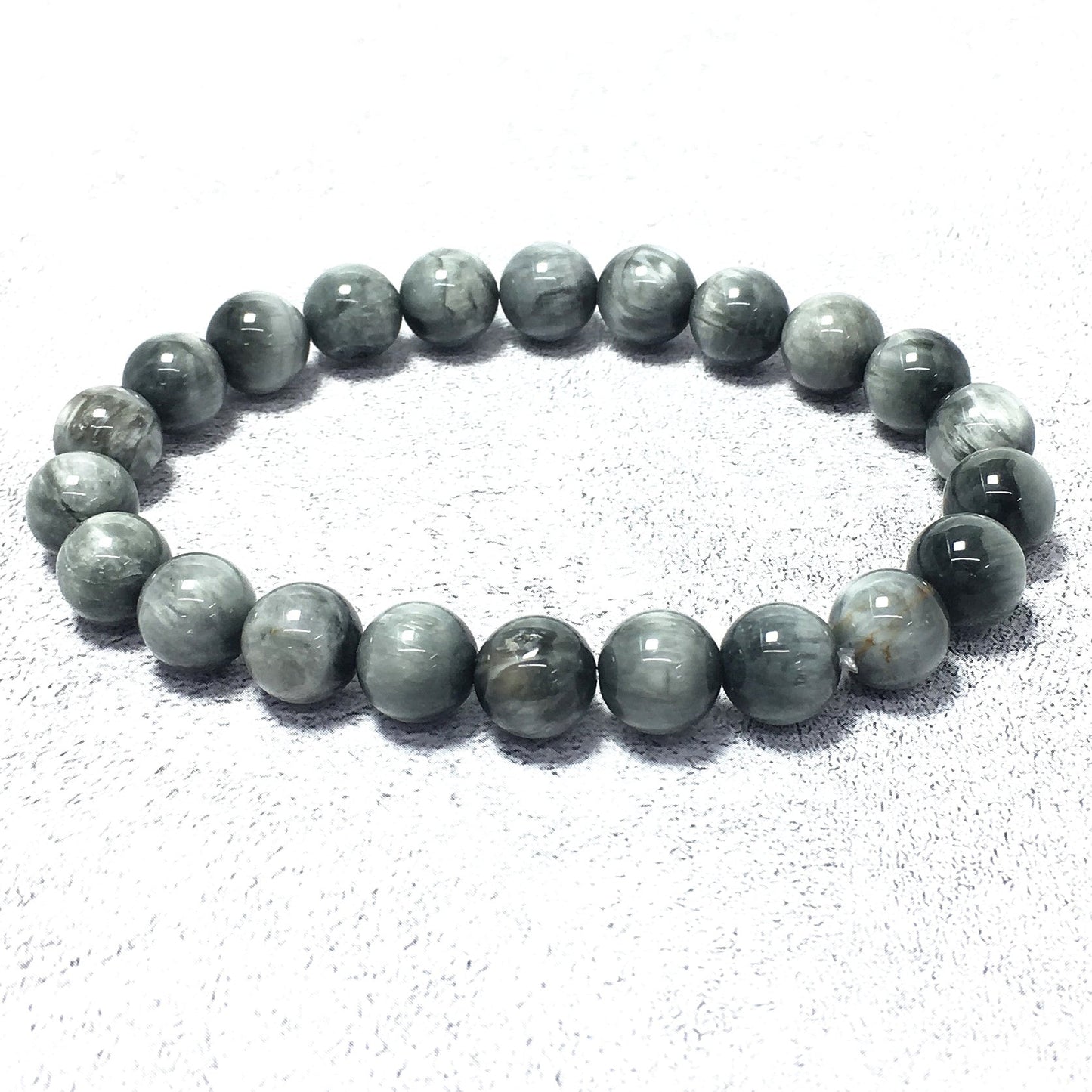 Eagle Eyes Natural Gemstone Crystal Healing Stretch Beads Bracelet