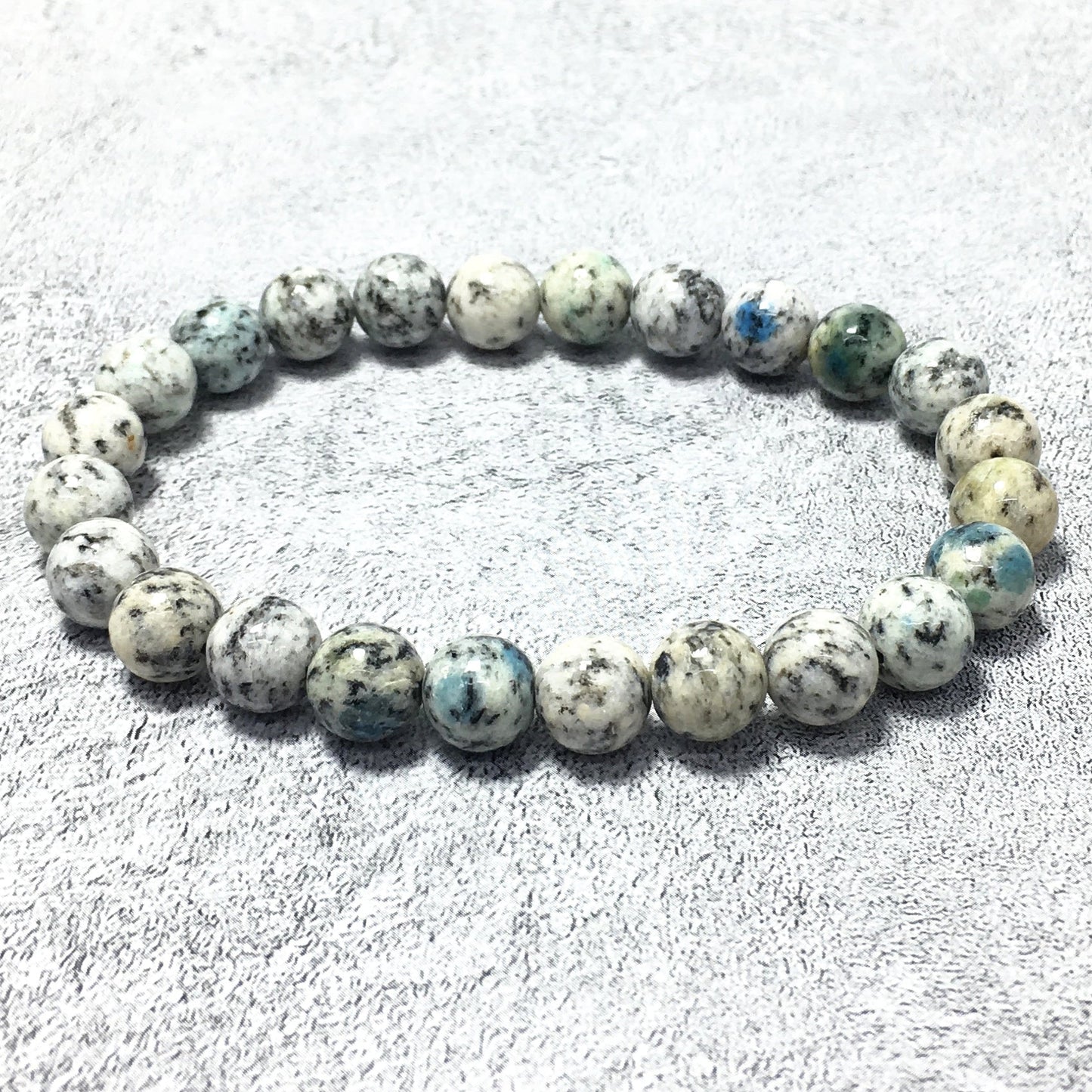K2 Gemstone Crystal Healing Stretch Beads Bracelet