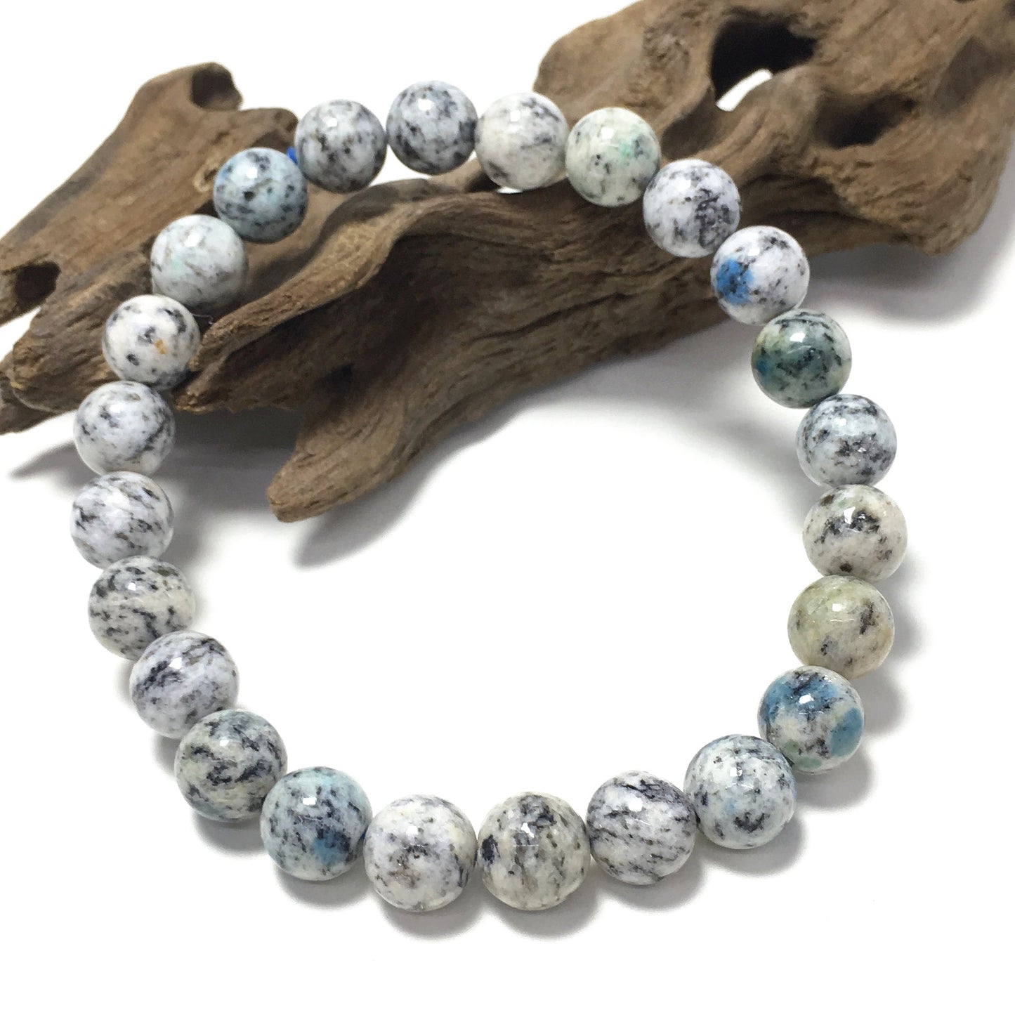 K2 Gemstone Crystal Healing Stretch Beads Bracelet