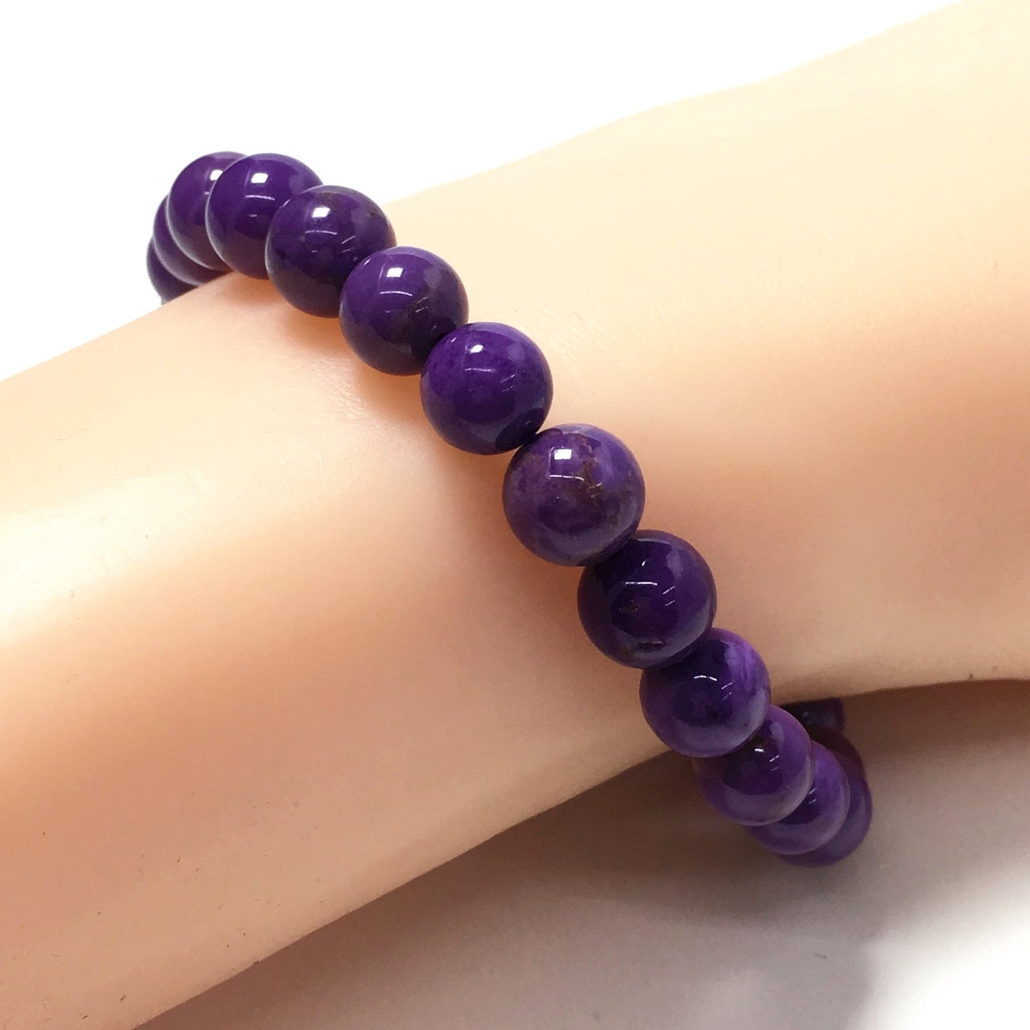 Phosphosiderite Gemstone Crystal Healing Stretch Beads Bracelet