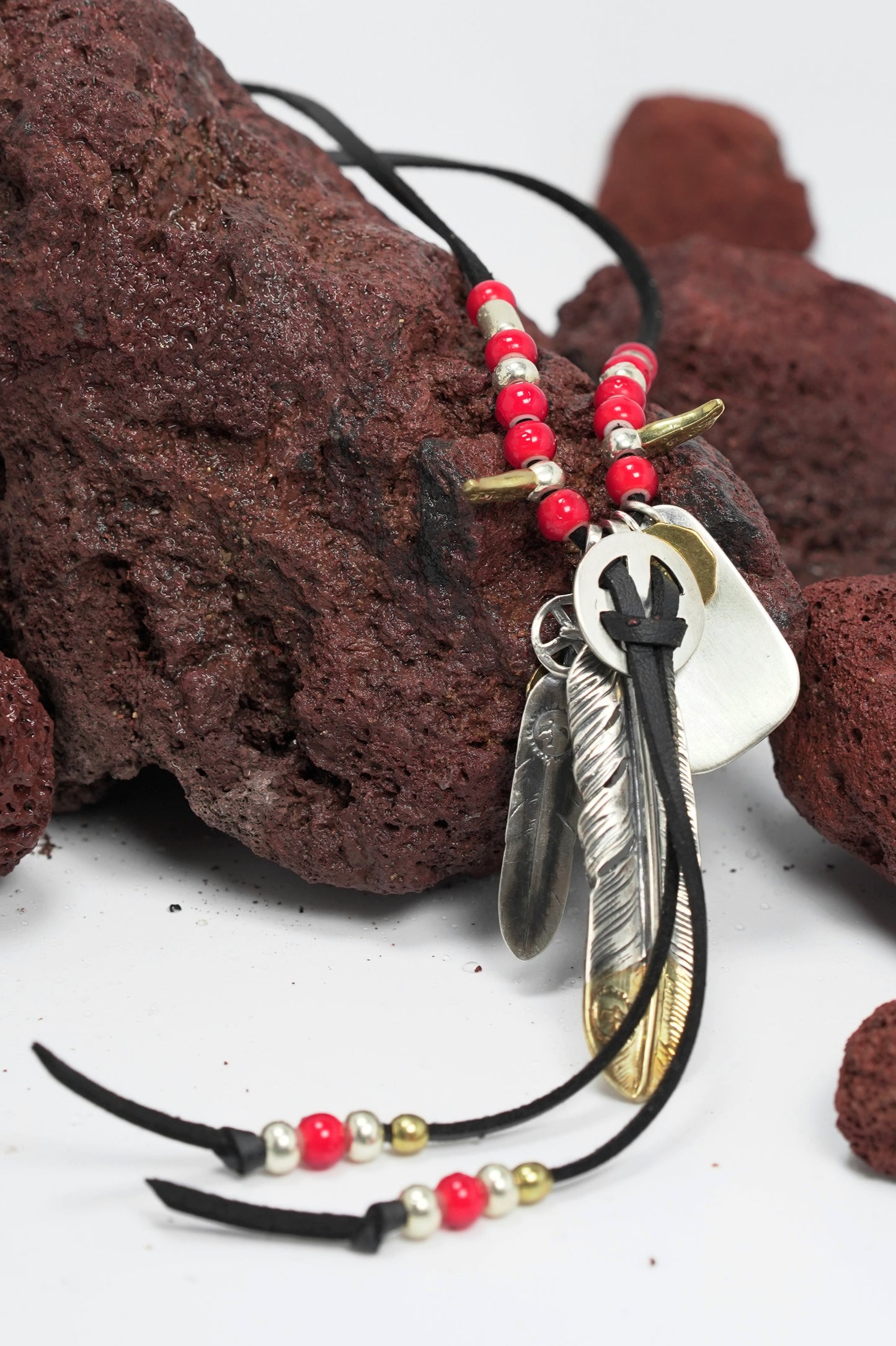 Takahashi Goro S925 Sterling Silver Feather Pendant