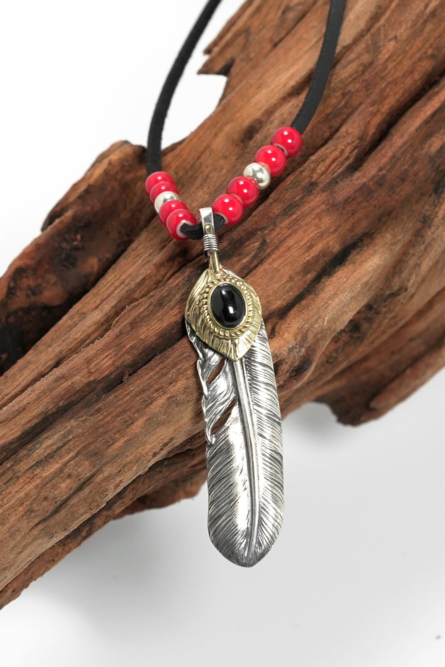 Japan Takahashi Goro Right Feather Necklace Set
