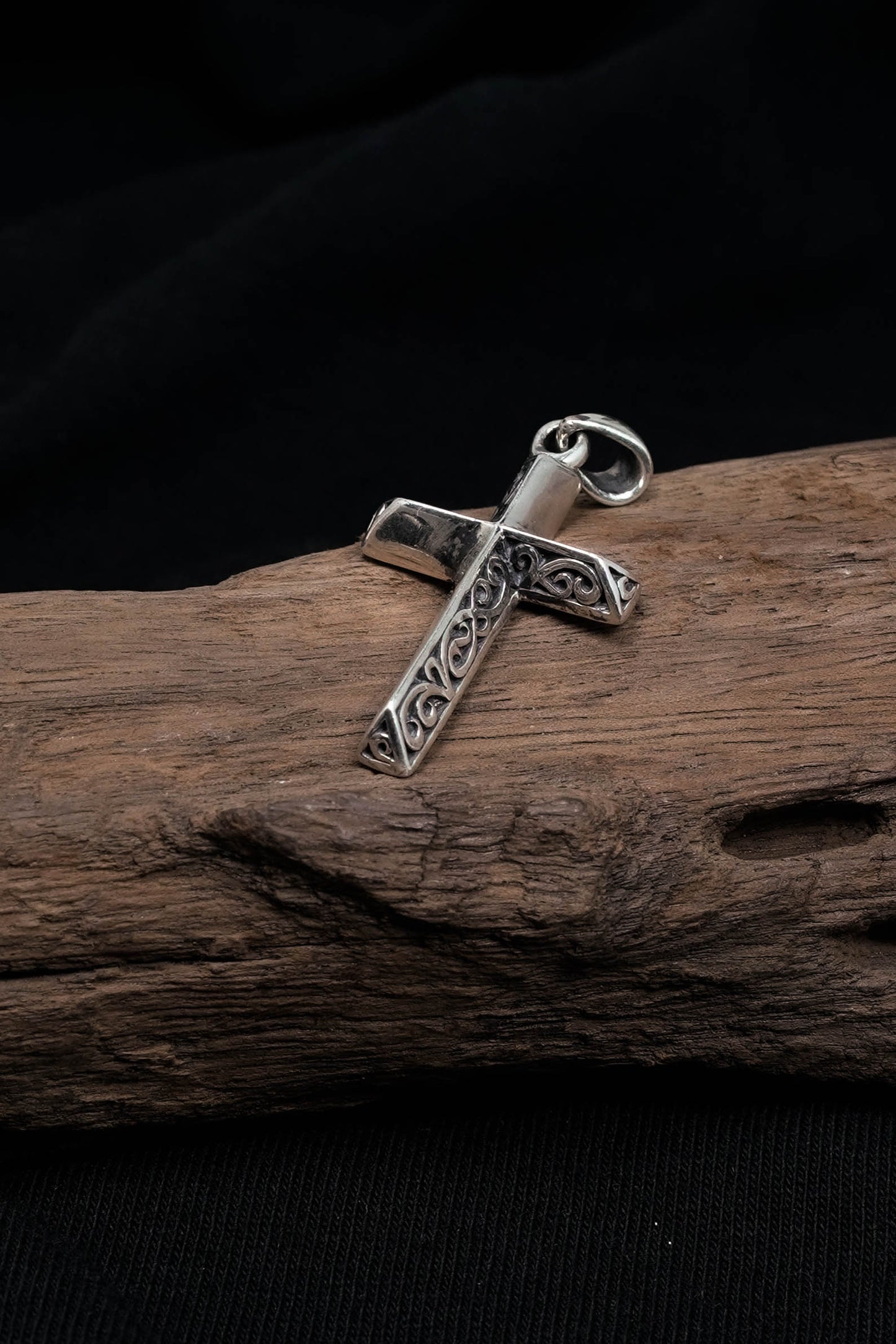 Double Side Antique Cross 925 Silver Pendant