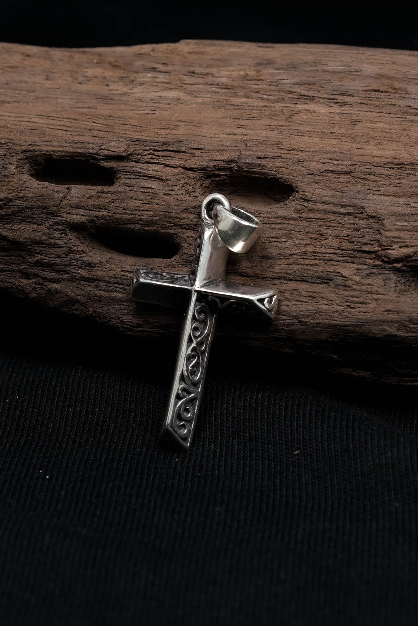 Double Side Antique Cross 925 Silver Pendant