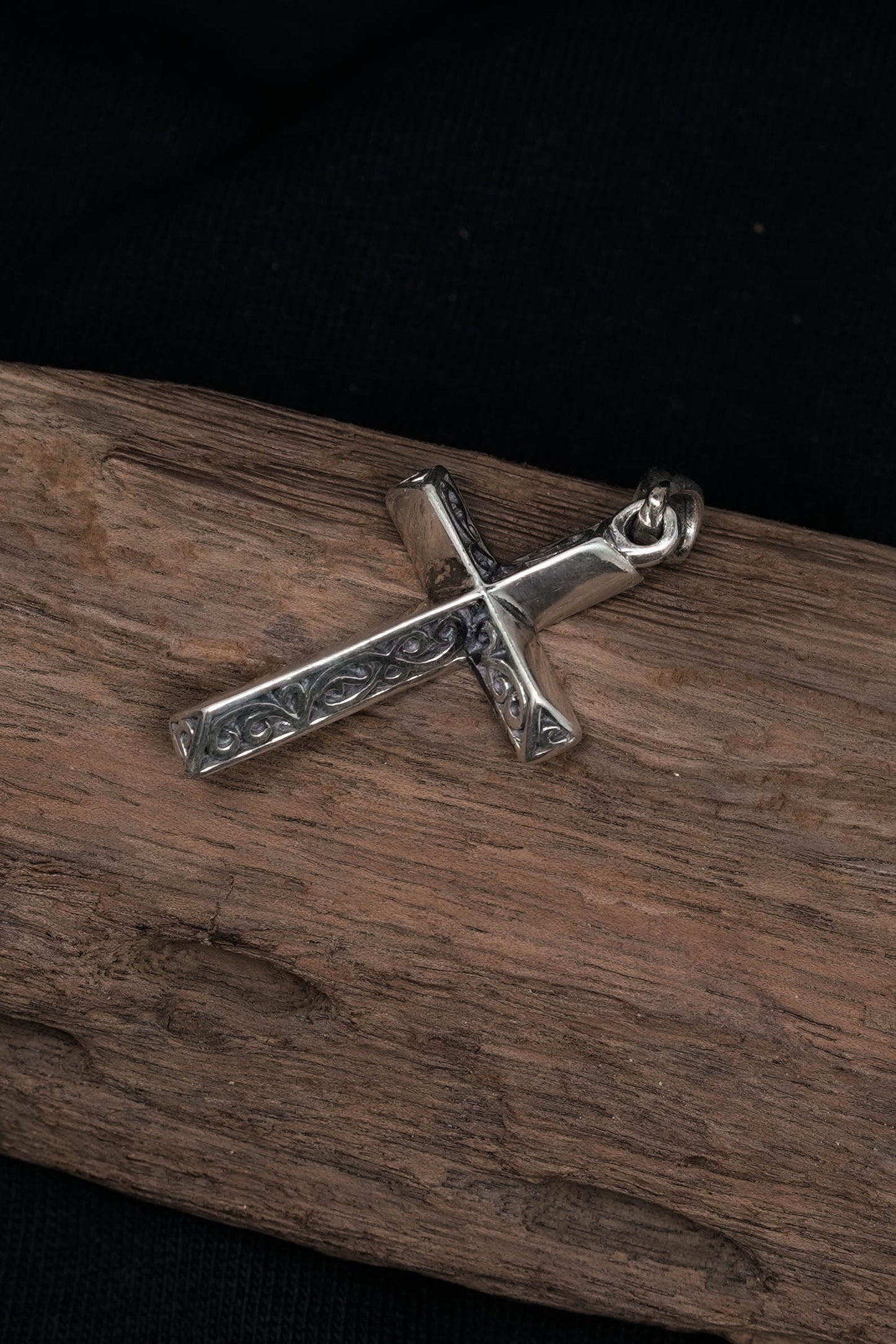 Double Side Antique Cross 925 Silver Pendant