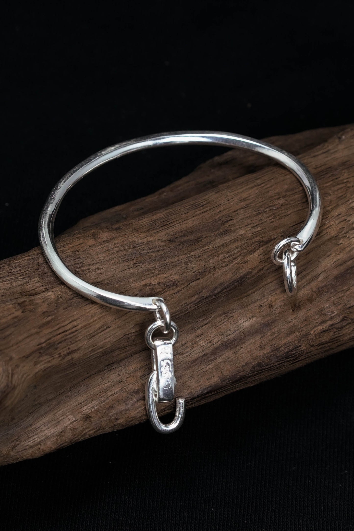 Retro 925 Sterling Silver Simple Bracelet