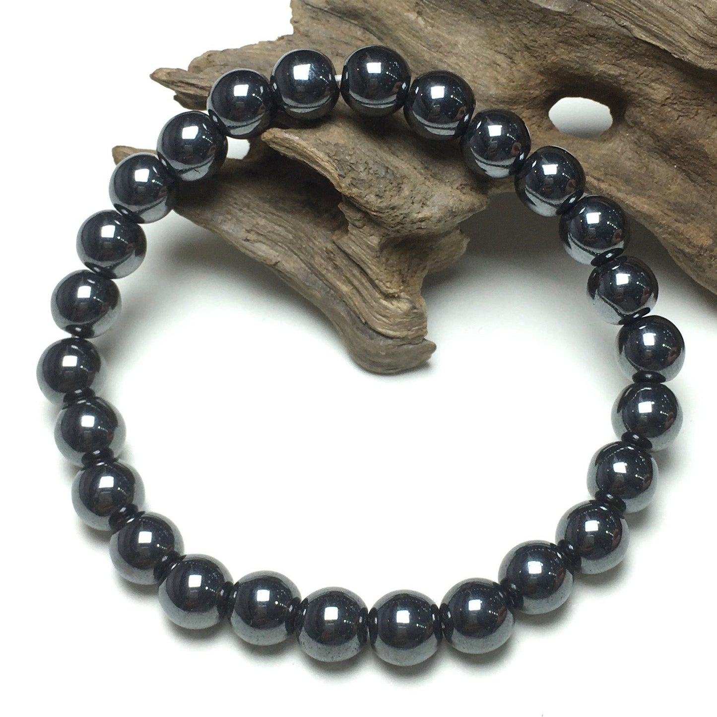 Hematite Beads Handmade Stretchy Bracelet
