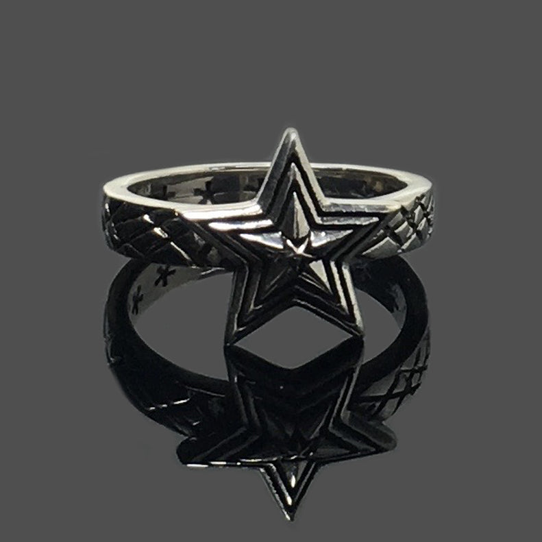 Tiny Star Sterling Silver Ring
