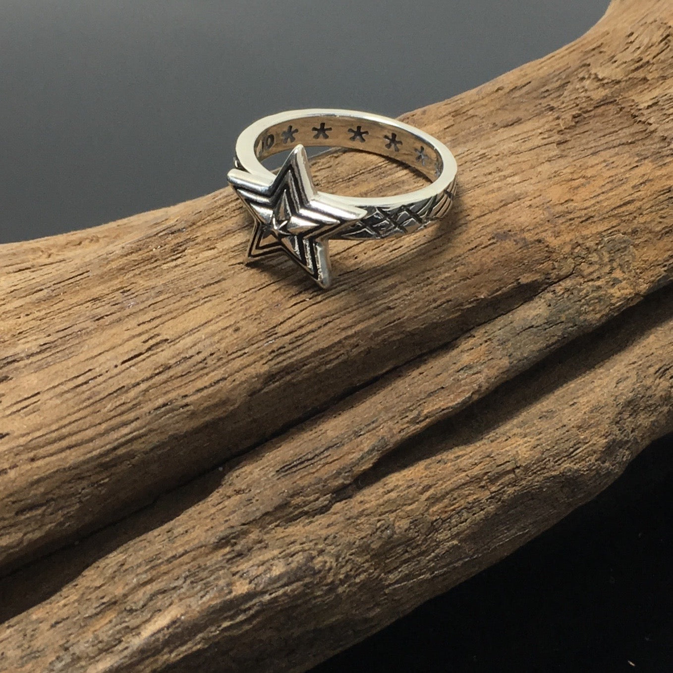 Tiny Star Sterling Silver Ring