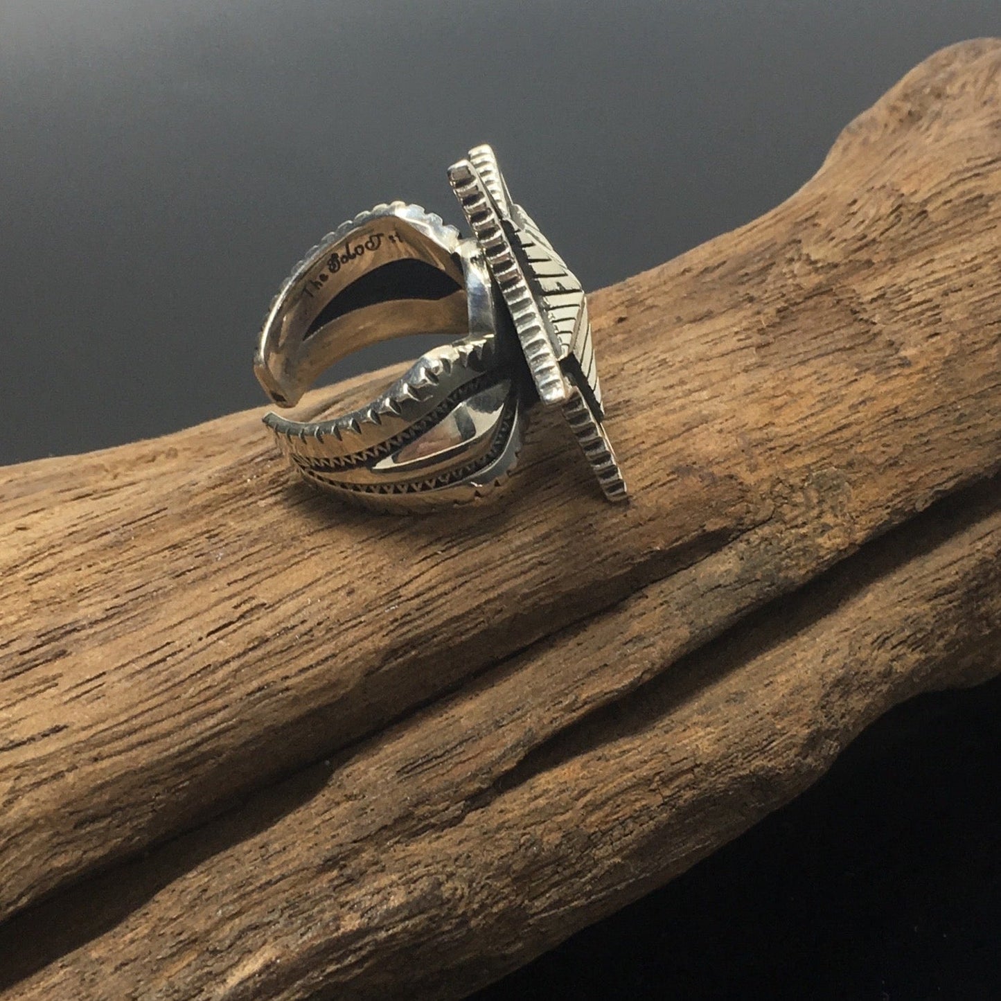 Sterling Silver Double Star Ring