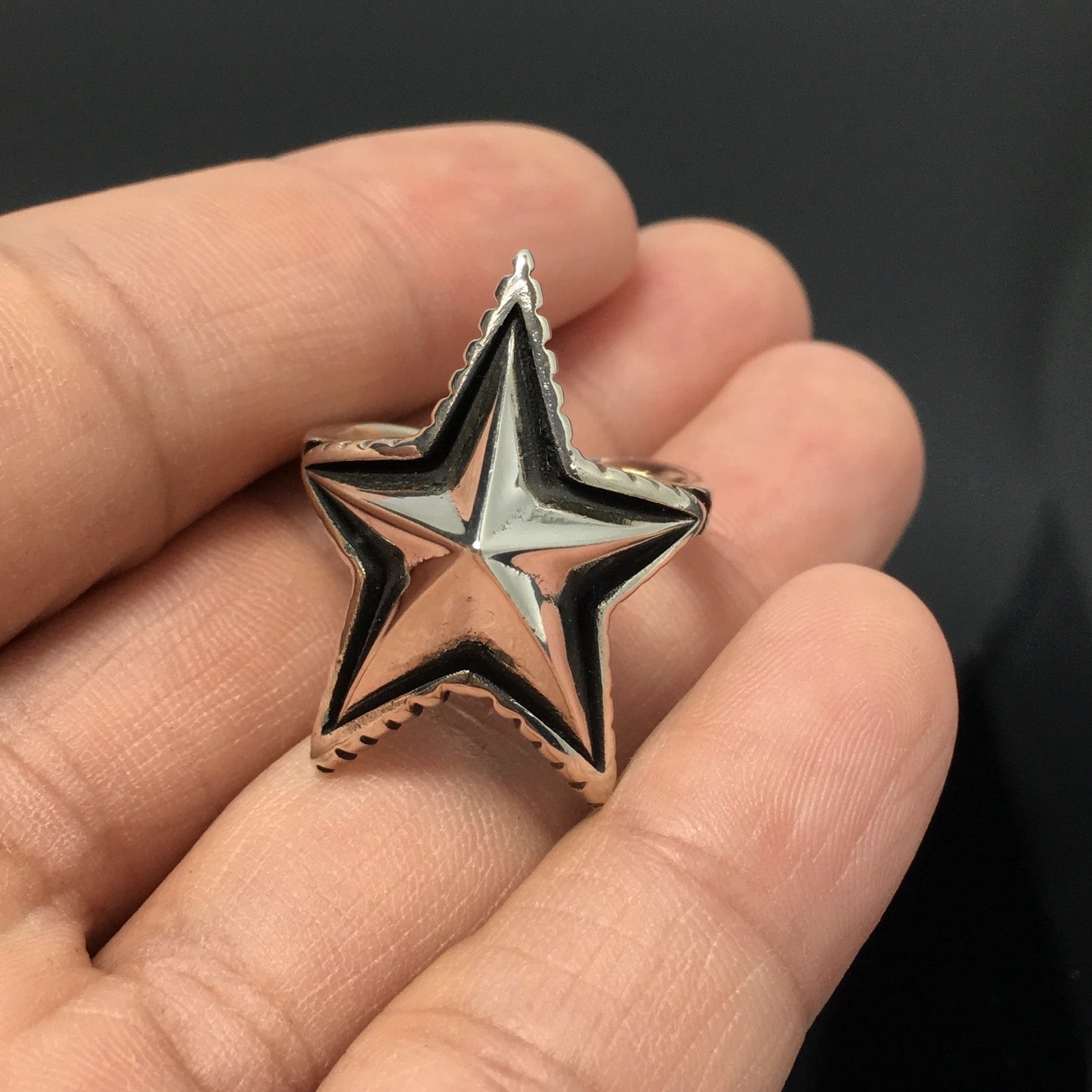 Spike Star Ring 925 Sterling Silver Jewelry