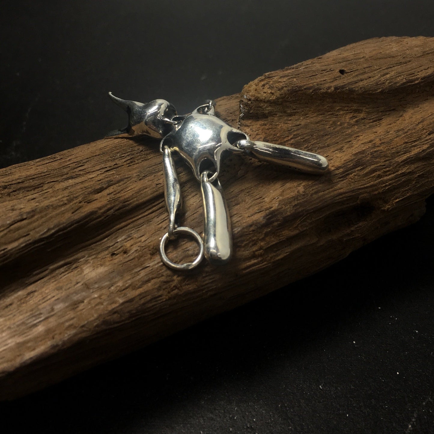 Vintage 925 Sterling Silver Cute Bunny Rabbit Pendant